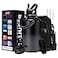 DIGJUPER Half Gallon Insulated Water Bottle with Straw Spout Lid Paracord Handle Carrier Bag Protective Cup Mat 64oz Vacuum Stainless Steel Water Bottle Metal Vacuum Flasks Keep Cold 48h Hot 24h