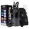 DIGJUPER Half Gallon Insulated Water Bottle with Straw Spout Lid Paracord Handle Carrier Bag Protective Cup Mat 64oz Vacuum Stainless Steel Water Bottle Metal Vacuum Flasks Keep Cold 48h Hot 24h