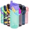 Elemental Water Bottles for Kids Splash Kids Water Bottle for School with Popit Handle BPA Free Tritan Plastic Water Bottle with Straw Leak Proof when Spout is Closed Blue Tie Dye 18oz
