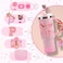 3tyto 15PCS Cup Accessories Set for Stanley Cup 30oz 40oz Tumbler with Handle Including Silicone Straw Cover and Boot Spill Proof Stopper Stanley Charms Handle Charm Initials Sticker Letter P Pink