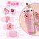 3tyto 15PCS Cup Accessories Set for Stanley Cup 30oz 40oz Tumbler with Handle Including Silicone Straw Cover and Boot Spill Proof Stopper Stanley Charms Handle Charm Initials Sticker Letter P Pink