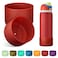 Alwenid 2PCS Silicone Water Bottle Boot for Owala 40 Oz AntiSlip Protective Sleeve Bottom Bumper Protector for FreeSip Twist and Flip Stainless Steel Water Bottles Dark Red