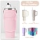 AceTreker Water Bottle Carrier Bag for Stanley 3040oz Tumbler with Handle Simple Modern Sling Holder with Strap 2 Pockets Neoprene Metal Water Bottle Carrying AccessoriesLight Pink