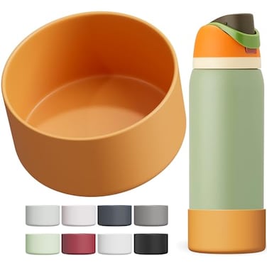 Affute Silicone Boot for Owala Water Bottle 32 oz AntiSlip Protective Sleeve for FreeSipTwistFlip Water Bottles BPA Free Bottom Bumper Cover Protects Water Bottles from ScratchesCamo Cool