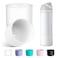 Alwenid 2PCS Silicone Water Bottle Boot for Owala 24 Oz AntiSlip Protective Sleeve Bottom Bumper Protector for FreeSip Twist and Flip Stainless Steel Water Bottles Clear