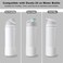 Alwenid 2PCS Silicone Water Bottle Boot for Owala 24 Oz AntiSlip Protective Sleeve Bottom Bumper Protector for FreeSip Twist and Flip Stainless Steel Water Bottles Clear