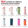 Alwenid 2PCS Silicone Water Bottle Boot for Owala 24 Oz AntiSlip Protective Sleeve Bottom Bumper Protector for FreeSip Twist and Flip Stainless Steel Water Bottles Clear