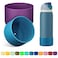 Alwenid 2PCS Silicone Water Bottle Boot for Owala 40 Oz AntiSlip Protective Sleeve Bottom Bumper Protector for FreeSip Twist and Flip Stainless Steel Water Bottles Dark PurpleDark Blue