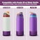 Alwenid 2PCS Silicone Water Bottle Boot for Owala 40 Oz AntiSlip Protective Sleeve Bottom Bumper Protector for FreeSip Twist and Flip Stainless Steel Water Bottles Dark PurpleDark Blue
