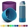 Alwenid 2PCS Silicone Water Bottle Boot for Owala 40 Oz AntiSlip Protective Sleeve Bottom Bumper Protector for FreeSip Twist and Flip Stainless Steel Water Bottles Dark PurpleDark Blue