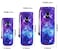 AORTDES Neoprene 500ML Water Bottle Bag Carrier Portable Insulated Bottle Sling Holder Case Pouch with Adjustable Shoulder Strap for Men Women Walking Hiking Running Purple Galaxy