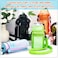 Berlune 8 Pcs Water Bottle Holder with Strap Drawstring Water Bottle Carrier with Zipper Pocket Adjustable Shoulder Mesh Sling Bag for Hiking Walking Camping Travel 8 Colors