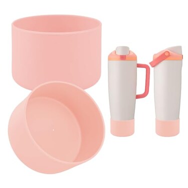 BKBY 2PCS Silicone Boot Compatible with Owala 30oz 40oz FreeSip Sway Bottles Tumblers Protective AntiSlip Bottom Cover Sleeve for Freesip Sway Tumbler