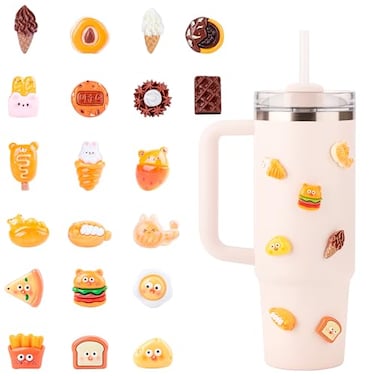 Bluwing 20 Pcs 3D Stickers for Stanley Cups and YETI Tumblers Waterproof Stickers for Hydroflask Reduce Meoky Stanley Cup AccessoriesStyle 4