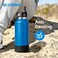 Bluwing Protective Silicone Boot Bottom for 32oz 40oz Hydroflask Water Bottles AntiSlip Bottom Sleeve Cover Bumper NOT for Stanley TumblerGray