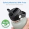 Bluwing Straw Lid for Hydro Flask Wide Mouth Replacement Lids with Straw for Hydro Flask 12 16 18 20 32 40 64oz Wide Mouth Sports Water Bottles Replacement Cap with Flexible HandleGray