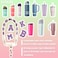 SITKOL Cute Letter Charm Set with Secure Handle Strap Silicone Ring Monogram Sticker and Personalized Decoration for Owala Compatible Water Bottle Travel Carry School Gift and Daily Use Purple M