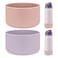 HEYSKAY 2PCS Silicone Boot for Owala Flask Water Bottle 40oz AntiSlip Protective Sleeve for Owala TwistFreeSip and Flip Stainless Steel Water Bottle BPAFree Boot Bottom Base