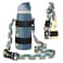 HEYSKAY Water Bottle Holder with Strap Water Bottle Sling with Adjustable Shoulder Strap and Carabiner for Owala FreeSip 2440oz Hydro Flask and Universal Water BottlesBlue Sun Flower