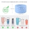 HIUSITY Glitter Bow Silicone Boot for Stanley Quencher Tumbler H20 30oz 40oz IceFlow 20oz 30oz Owala 24oz Hydroflask Water Bottle 1224oz Protective Bottom Sleeve for Stanley Cup AccessoriesBlu