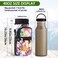 icolor Water Bottle Carrier Bag Holder 25324064ozAdjustable Padded Shoulder Handle Strap Sports Sling Hiking PackInsulated Neoprene Wide Mouth Bottle Sleeve