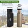 icolor Water Bottle Carrier Bag Holder 25324064ozAdjustable Padded Shoulder Handle Strap Sports Sling Hiking PackInsulated Neoprene Wide Mouth Bottle Sleeve