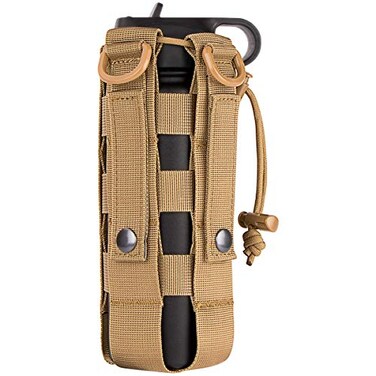 IronSeals Tactical Water Bottle Pouch Adjustable Drawstring Water Bottle Holder for 16oz 50oz Bottle