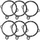 ITROLLE Water Bottle Ring 6PCS Black 3 Hole Safety Ring for Water Bottle Sling Holder or Handle