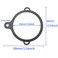 ITROLLE Water Bottle Ring 6PCS Black 3 Hole Safety Ring for Water Bottle Sling Holder or Handle