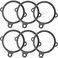 ITROLLE Water Bottle Ring 6PCS Black 3 Hole Safety Ring for Water Bottle Sling Holder or Handle