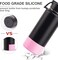koodee Protective Silicone Boot for 32 oz 40 oz Hydro Sport Water Bottles Flask AntiSlip Bottom Sleeve Cover Pink