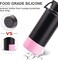 koodee Protective Silicone Boot for 32 oz 40 oz Hydro Sport Water Bottles Flask AntiSlip Bottom Sleeve Cover Pink