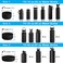 koodee Protective Silicone Boot for Hydro Flask 12 oz Sports Water Bottle Accessories AntiSlip Bottom Sleeve Cover for Stanley Quencher Tumbler BPA Free Baby Blue