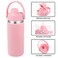 DBIW Lid for Hydro Flask 32 40 oz Wide Mouth Replacement Lids Compatible with Hydro Flask Wide Mouth Water Bottle Top Spout Lid with Handle Wide Mouth Lid Chug Cap Accessories Light Pink