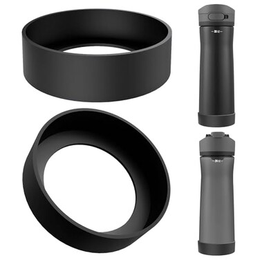 Linkidea 2 Pack Water Bottle Boot Compatible with Contigo Jackson Chill 20 20oz24oz Ashland Chill 20oz24oz Silicone AntiSlip Bottle Bottom Bumper Protector Black