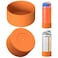 Linkidea 2 Pack Water Bottle Boot Compatible with Owala FreeSip 16oz FreeSip Tritan 25oz Silicone AntiSlip Bottle Bottom Bumper Protector Orange