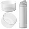Linkidea 2 Pack Water Bottle Boot Compatible with Owala FreeSipTwistPotter 24oz Bottles Silicone AntiSlip Bottle Bottom Bumper Protector Clear White