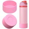 Linkidea 2 Pack Water Bottle Boot Compatible with Owala FreeSipTwistPotter 24oz Bottles Silicone AntiSlip Bottle Bottom Bumper Protector Light Pink
