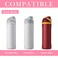 Linkidea 2 Pack Water Bottle Boot Compatible with Owala FreeSipTwistPotter 24oz Bottles Silicone AntiSlip Bottle Bottom Bumper Protector Light Pink