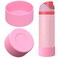 Linkidea 2 Pack Water Bottle Boot Compatible with Owala FreeSipTwistPotter 24oz Bottles Silicone AntiSlip Bottle Bottom Bumper Protector Light Pink