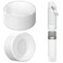 Linkidea 2 Pack Water Bottle Boot Compatible with Stanley Quick Flip GO 24oz IceFlow Fast Flow 16oz Silicone Water Bottle Bottom Bumper Protector Clear White