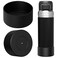 Linkidea 2 Pack Water Bottle Boot Compatible with Stanley Quick Flip GO 36oz Silicone Waterbottle Bottom Bumper Protector Black