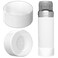 Linkidea 2 Pack Water Bottle Boot Compatible with Stanley Quick Flip GO 36oz Silicone Waterbottle Bottom Bumper Protector Clear White