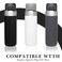 Linkidea 2 Pack Water Bottle Boot Compatible with Stanley Quick Flip GO 36oz Silicone Waterbottle Bottom Bumper Protector Clear White