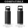 Linkidea 6 Pack Water Bottle Bottom Pad Compatible with YETI Rambler Bottle 26oz Silicone Waterbottle Bottom Silencer Protective AntiSlip Rubber Bottom Protector