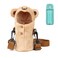 Linkidea Plush Water Bottle Carrier Compatible with Thermos FUNTAINER SteelTritan 12oz16oz Warm Bear Waterbottle Sling Bag Holder with Shoulder Strap