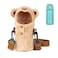 Linkidea Plush Water Bottle Carrier Compatible with Thermos FUNTAINER SteelTritan 12oz16oz Warm Bear Waterbottle Sling Bag Holder with Shoulder Strap