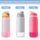 LUCKINEE 2Pcs Silicone Boot Bottom Base for Owala FreeSip Twist and Flip Flask 40OZ and Hydro Flask Wide Mouth 32oz 40oz and More Bottles with Bottom Diameter 346365in