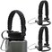 LUTQ 2 Packs Cap Strap for 32oz53mm Wide Mouth Bottles Durable Strap with Aluminum Alloy Safety Buckle Handle Compatible with Nalgene Nocturnal Black