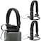 LUTQ 2 Packs Cap Strap for 32oz53mm Wide Mouth Bottles Durable Strap with Aluminum Alloy Safety Buckle Handle Compatible with Nalgene Nocturnal Black